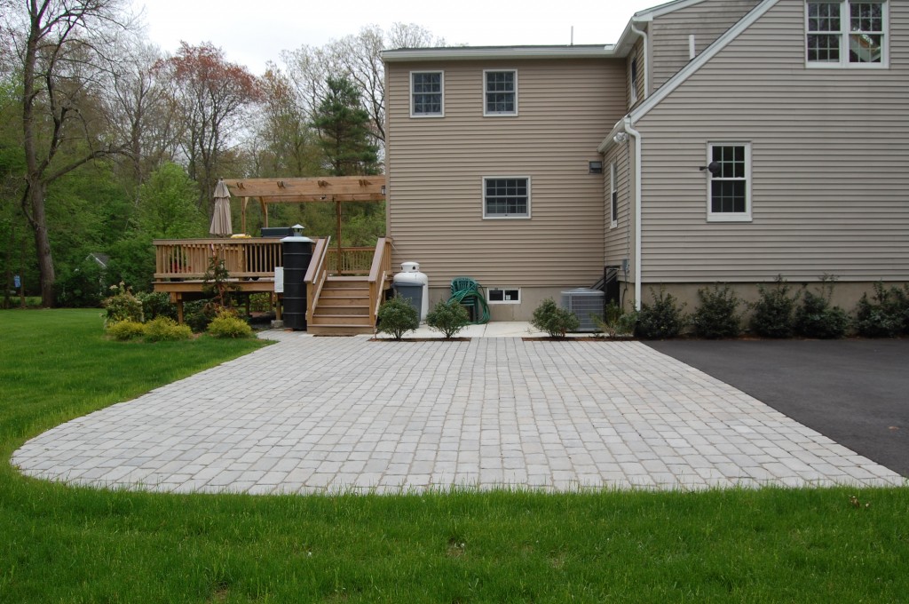 Brick Paver deck.